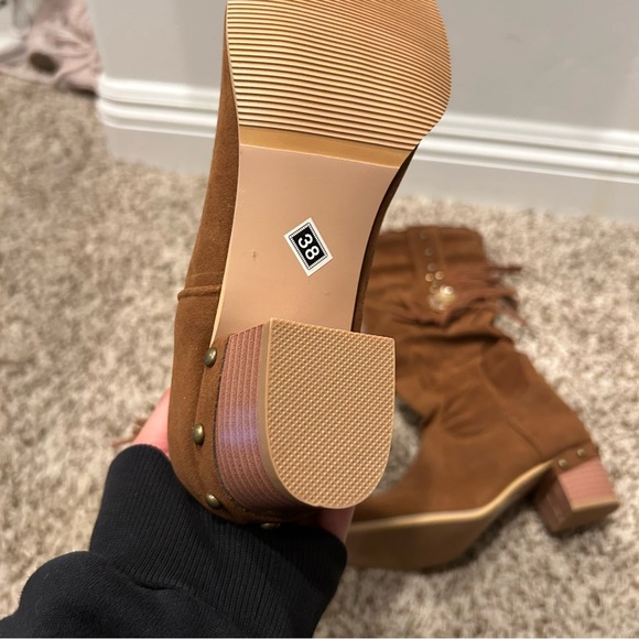 Brown Suede Women's Boots - Picture 12 of 13